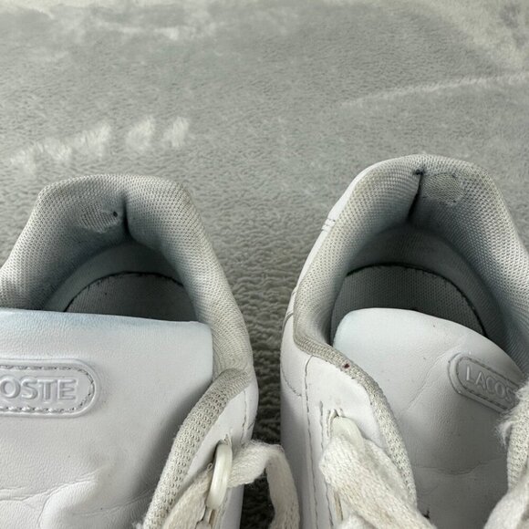 Lacoste White Leather Sneakers women’s Size 8 US/6 UK/39.5 EU - Picture 6 of 12